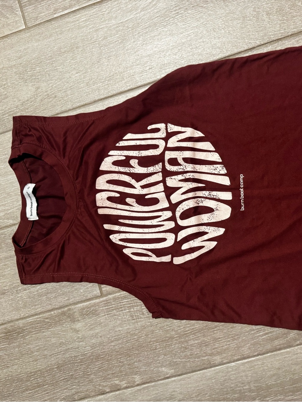 Plungecut Women’s Muscle Tee in Burgundy